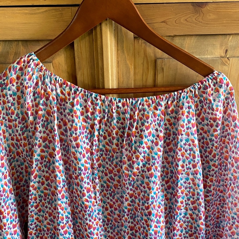 Zara Multicolor Heart Pattern Top - Picture 12 of 16